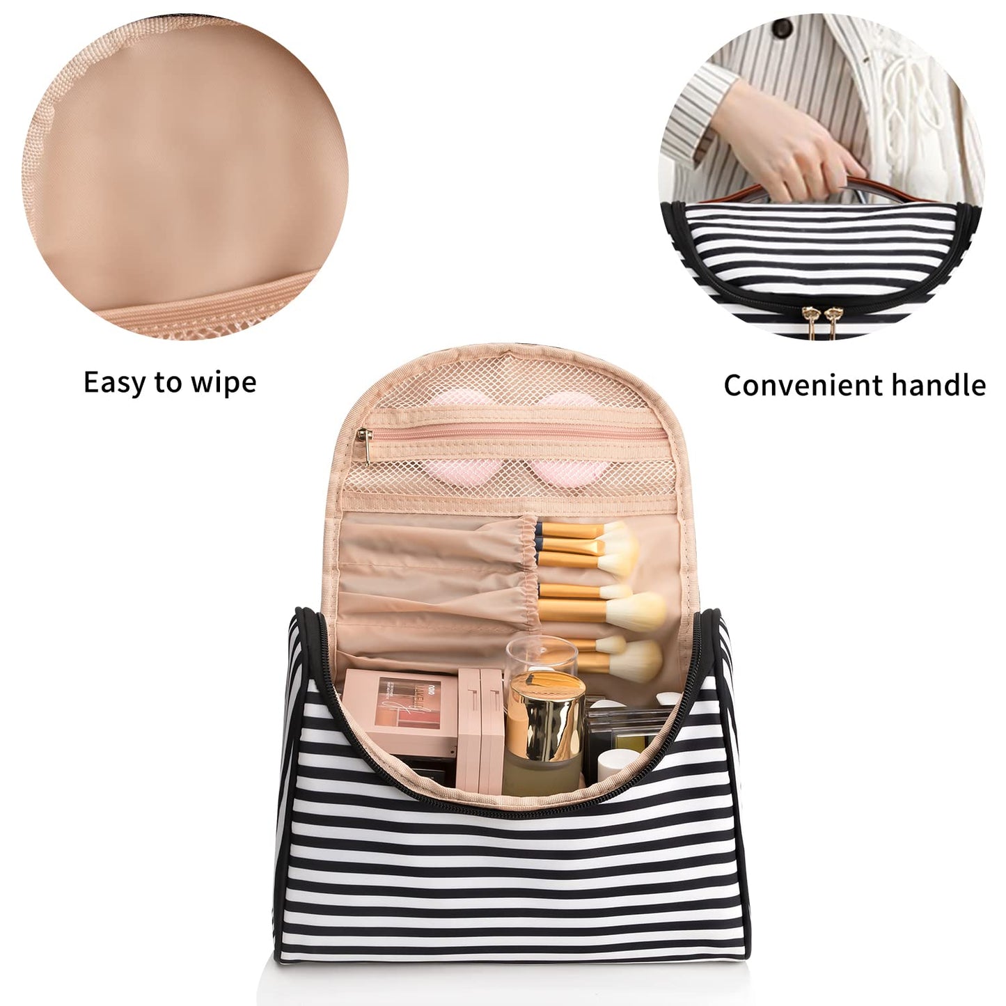 Ethereal Travel Makeup Bag, Toiletry Bag for Women, Make Up Bag, Travel Bag for Travel Accessories Large Capacity Cosmetic Bag