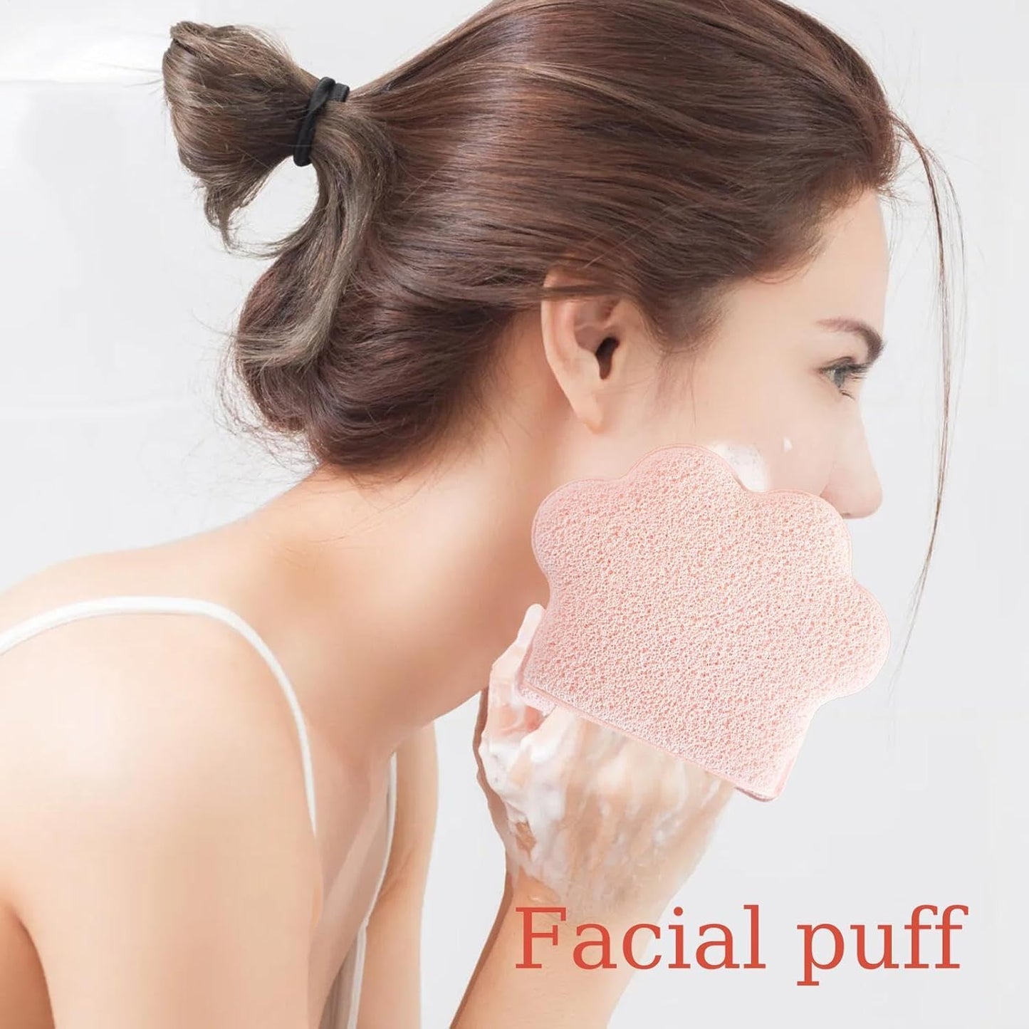 mivceklw Makeup Remover Sponge, Enlarged Cat Paw Design Compressed Face Sponges, Glove-Type Cosmetic Removal Wipes for Bathing Accessories, 5.1 x 4.13 x 0.78in