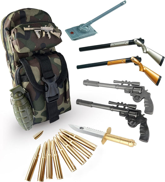 16 PCS Creative stationery Pen various shapes with Pencil Case Novelty Gun Shape Pens gel pens Ballpoint Pens for School & Office Writing colorful pens Man Boys