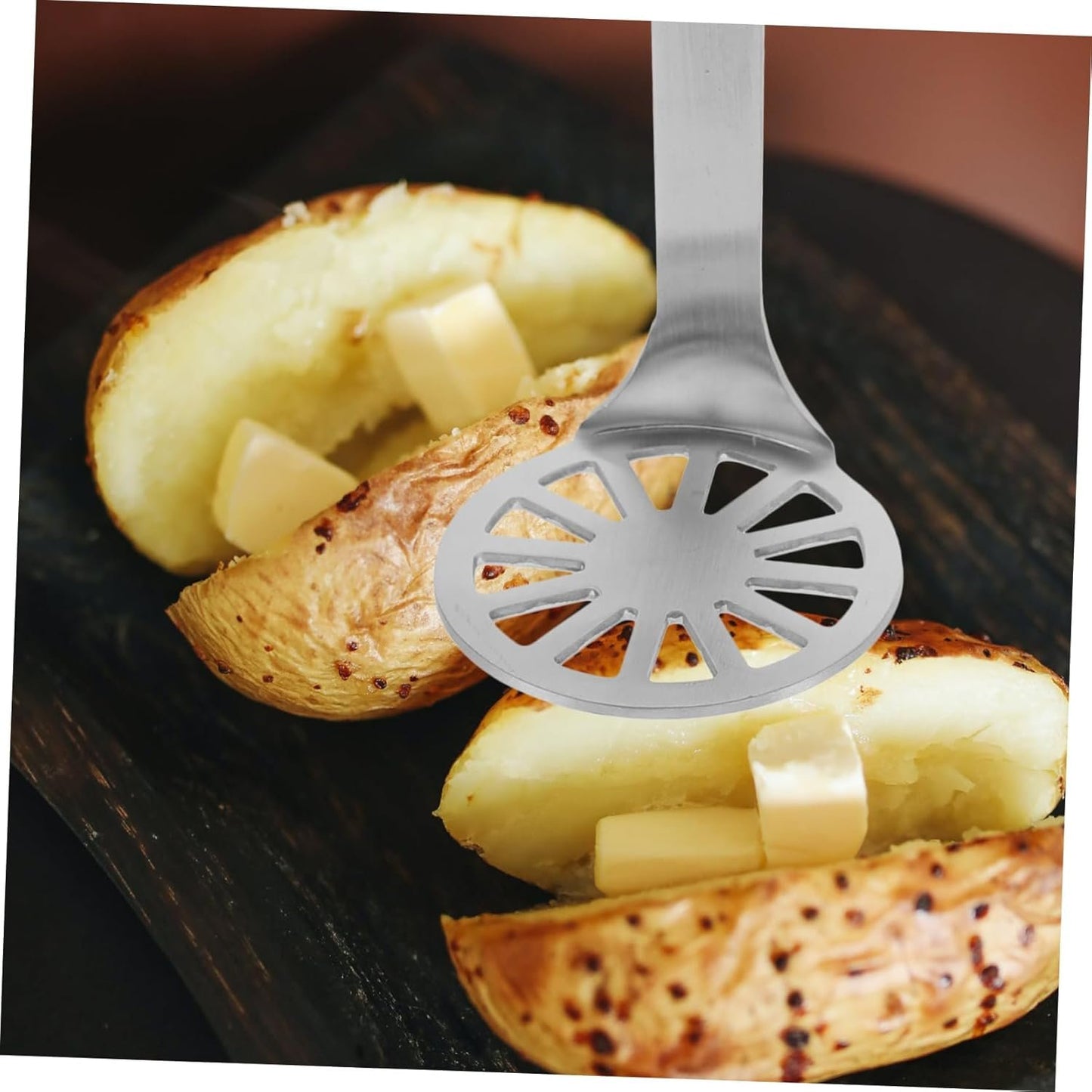 POPETPOP 2 Pezzi schiaccia Patate utensile per schiacciare Il Cibo Inossidabile purea Creatore Set Cucina Gadget Cucina Masher di Patate da Cucina Utensili per macinare Le Patate di Legno