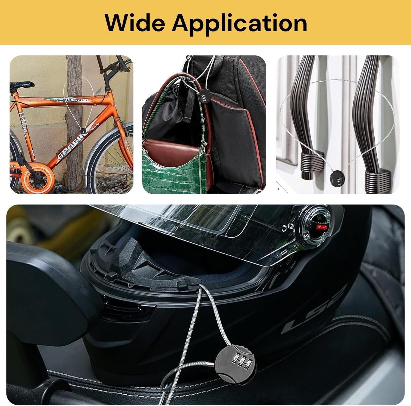 EZONEDEAL Durable Luggage Padlock, Long Neck Combination Padlocks Travel Lock Keyed Security Suitcase Luggage Luggage Locks, Toolboxes for Lockers Bag Luggage