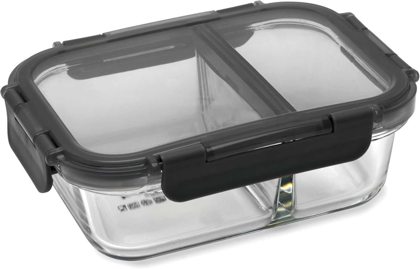 Pyrex Meal Prep Divided Glass Storage, 580 ml Capacity