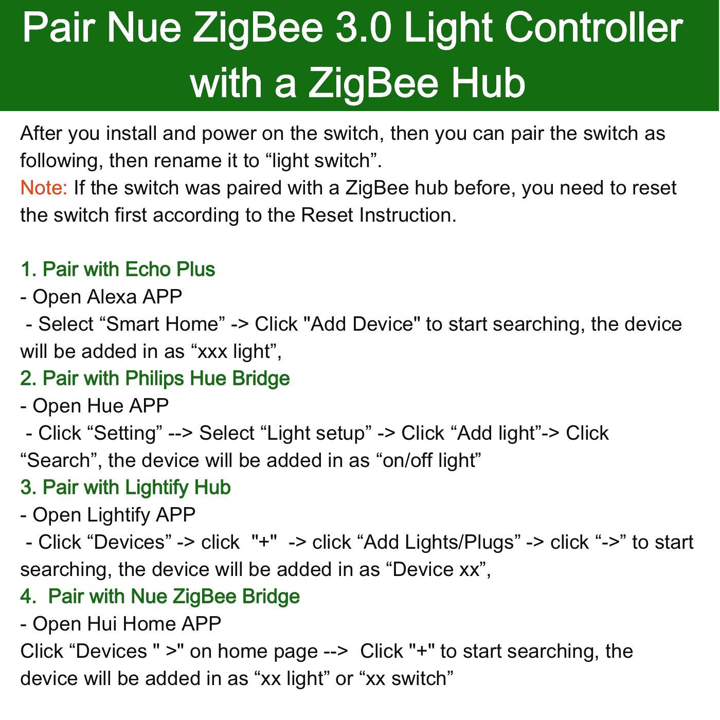 Smart ZigBee 3.0 Light Switch Controller for Echo Plus and Compatible ZigBee Bridge Hub to Control Normal Lights, LED Downlights Smart Home Automation