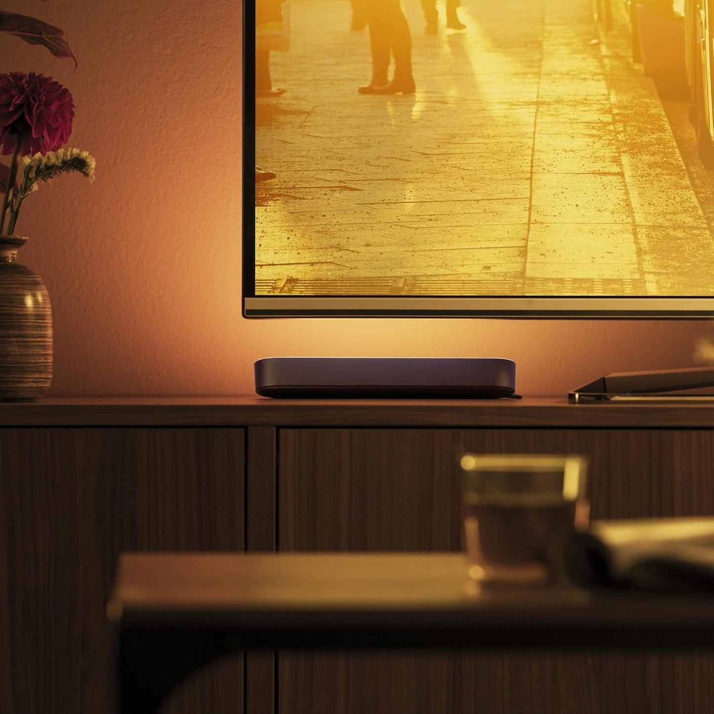 Philips Hue White and Color Ambiance Smart Play LED Table Lamp, Base Kit with Power Supply Included, 2 Pieces, Black