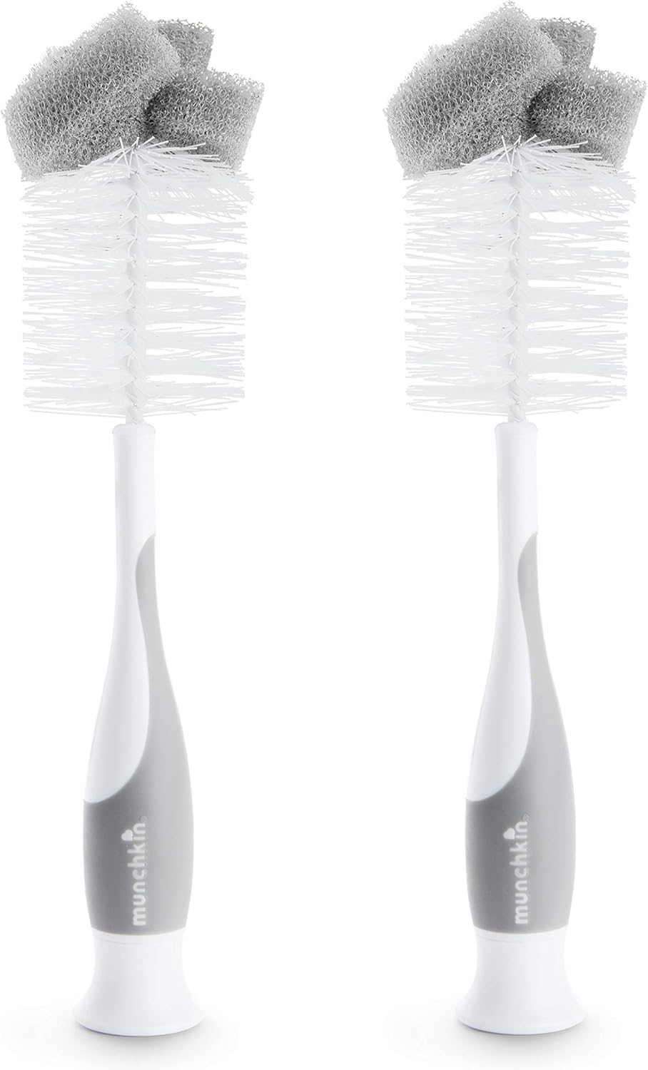 Munchkin® Sponge™ Bottle Brush, 2 Pack, Grey