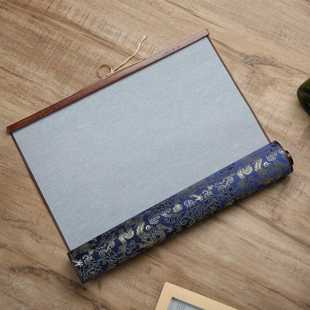 Water Writing Cloth, Brocade Nonwoven Reusable Drawing Paper Supports Clear Water Writing Chinese Calligraphy Practicing Tool for Student Stationery