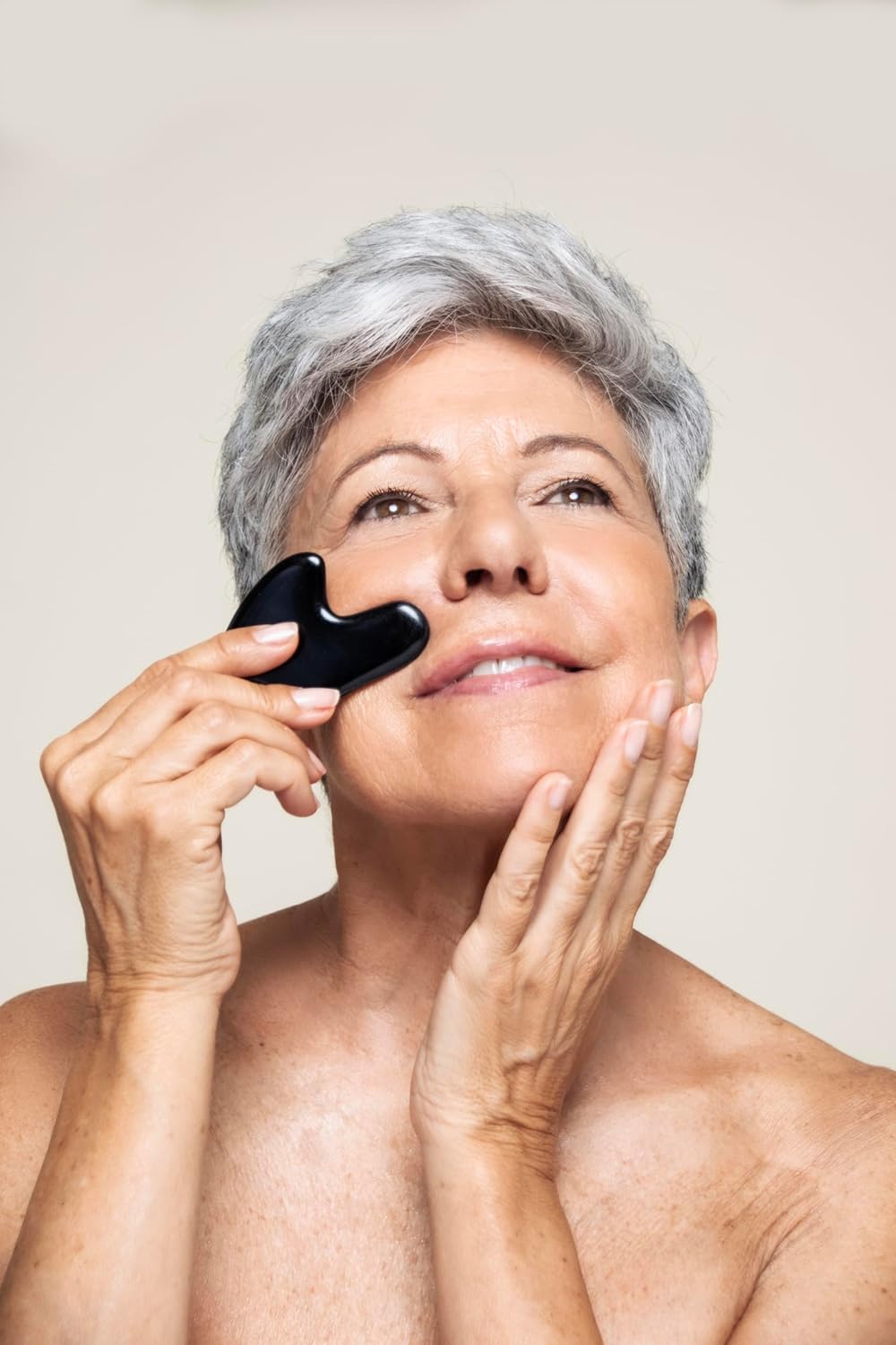 Lagalene Milano Obsidian Stone for Facial Massage, Anti-Aging, Smoothing, Regenerating, Draining, Relaxing and Wellness on Psyche