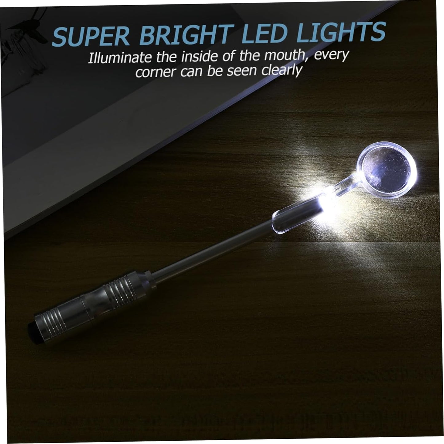 ERINGOGO Stainless Steel with Light Oral Care Tool for Home Use Durable and Easy to Clean