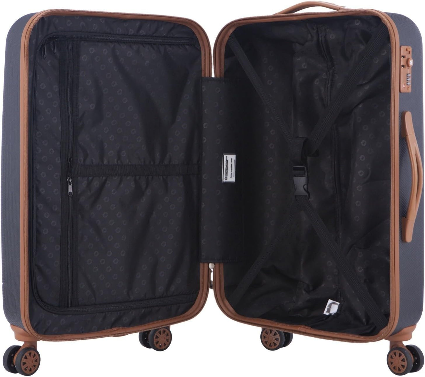 HAUPTSTADTKOFFER - Wannsee - Hand Luggage - Set of 2 Trolleys, Hardshell Cabin Trolley 58.5 cm, TSA, dark blue, Hand Luggage Sets