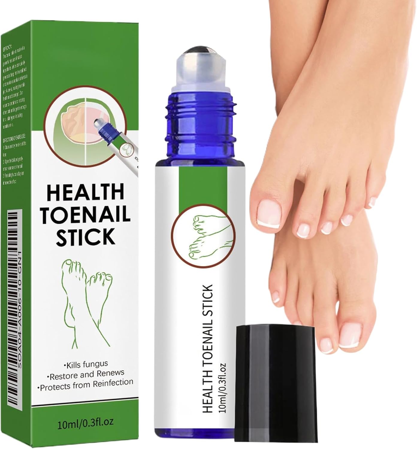 Nail Care Liquid, Extra Strength Nail Strengthener Roller, 0.71x0.71x3.23 inches Adorable Compact Gentle Soothing Toenail Cares Supplies for Adults Family, Restoring Comfort