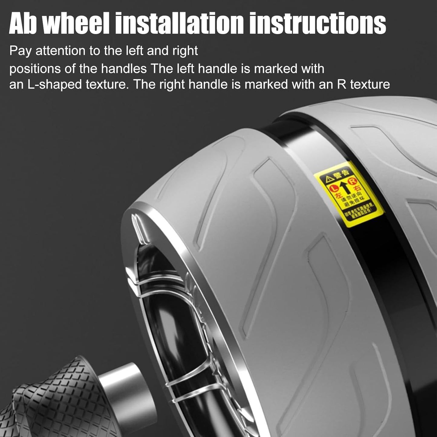 Automatic Rebound Ab Roller, Addominal Workout Trainer Wheel, Compact Fitness Gear, 37 x 16 x 13 cm per Home Gym, Apartment, Dorm, Travel Exercise and Core Strength Conveniently