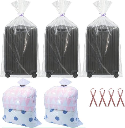 5-Pack Large Clear Storage Bags, Dustproof&Moistureproof Plastic Bags for Long-Term Storage, Perfect for Blankets, Duvets,Pillows,Comforters-Ideal Moving and Home Organization (40 x 60 Inch)