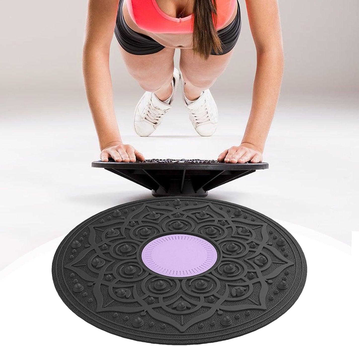 Wobble Balance Board – core workout disc, rotating trainer | anti-slip, massage zone, fitness balance gear for strength building, yoga practice, and home exercise environments