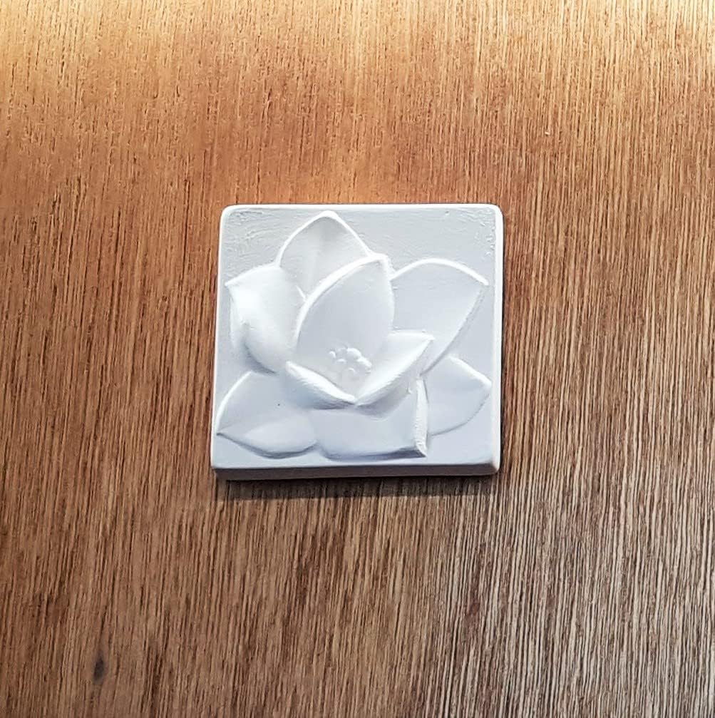 Healing Ceramic Stone Diffuser-Magnolia-Korean flower Series - Odor Eliminator, Air Purifying, Humidity Control, Aromatherapy Passive Diffuser (Magnolia)
