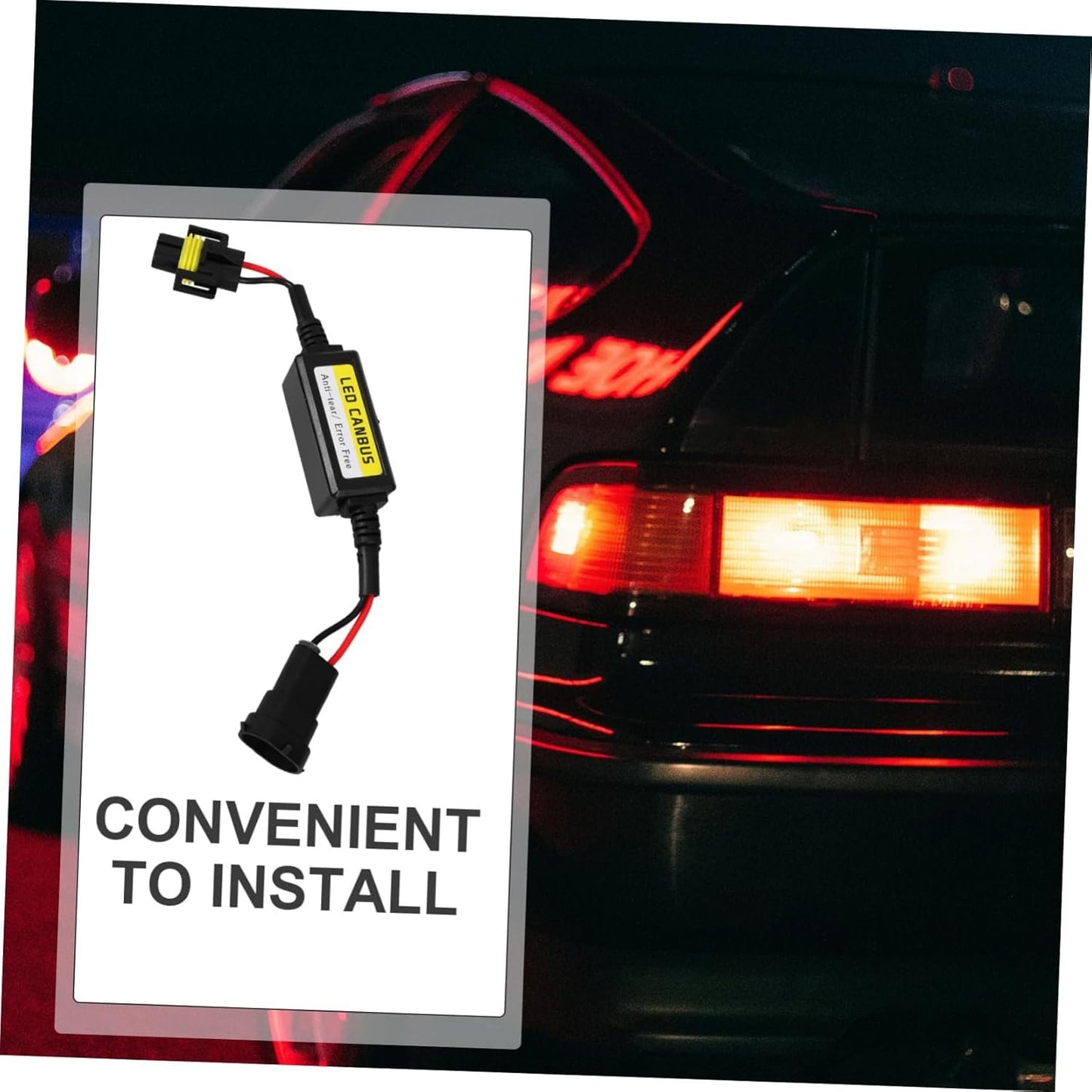 IMIKEYA Car LED Headlight Decoder EMC Filtering Technology Compatible with Prevents Flickering