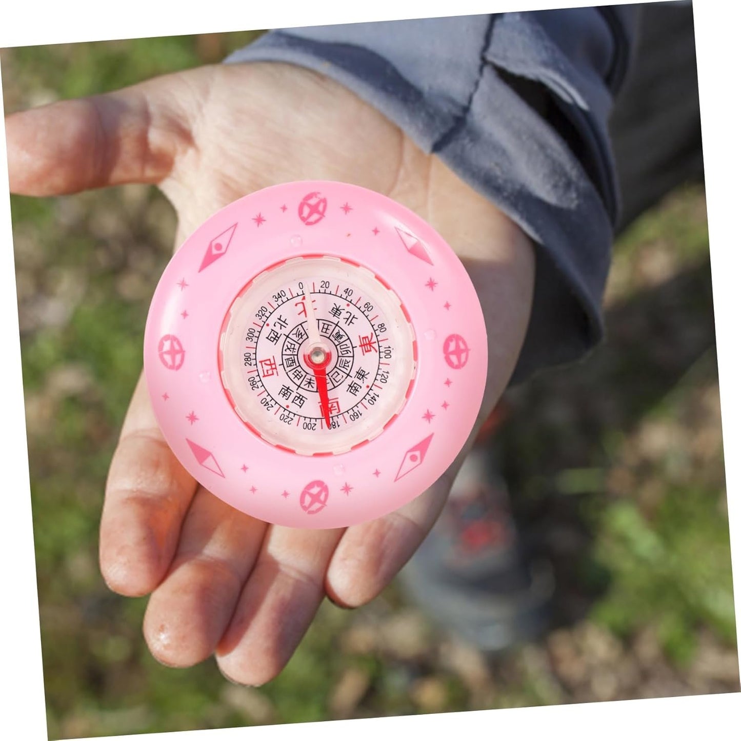KOMBIUDA Metal Compass Hiking Mini Survival Compass Outdoor Accessory Plastic Mini Travel Compass