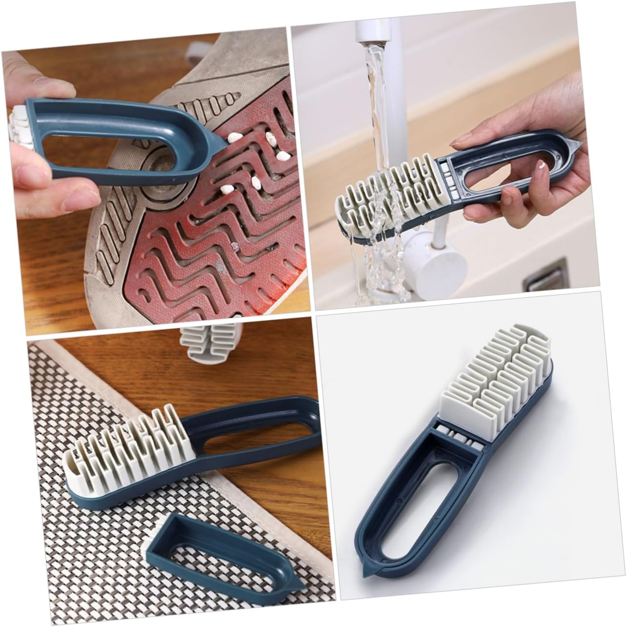 Garneck Multi Functional Shoe Cleaning Brush Soft Bristles for Efficient Stain Removal Compact Design for for Shoes Essential Household Cleaning Tool