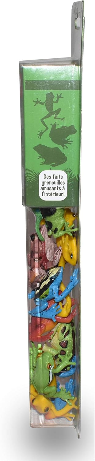 Wild Republic Frog Nature Tube, Amphibian Figures, Frog Toys, Educational Toys for Kids, 12 Piece Set
