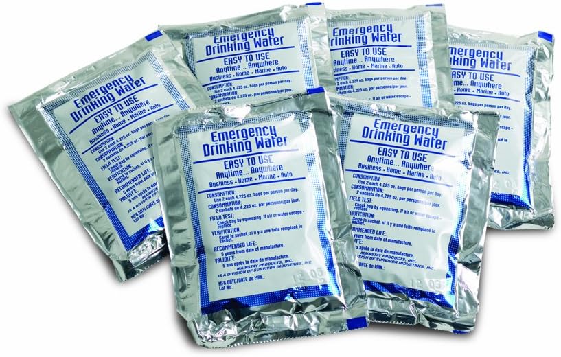 Life Gear - LG329 Emergency Food, Water & Thermal blanket for 1 person, 3 days, add to emergency or survival kit Brown Box