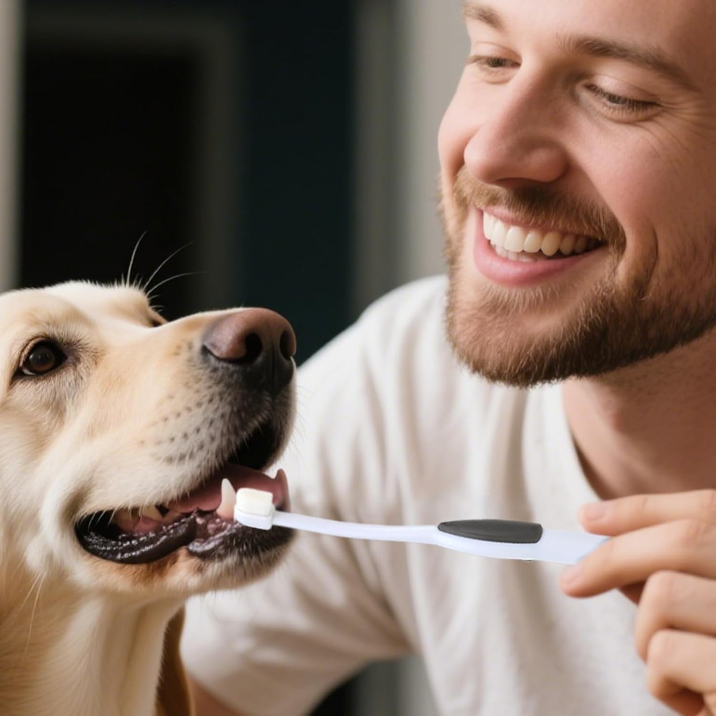 Puppy Toothbrush, Soft Toothbrush Cats, Non Slip Teeth Cleaning Tool, Gentle Pet Oral Care Brush 6.61x0.75x0.31 inches for Dogs Cat, Hygiene Supplies Daily Use