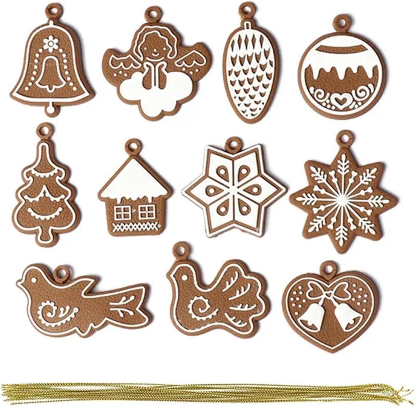 MdybF decorazioni natalizie 10% Ornamenti Per Natali Di Natale Sospeso Sospeso Decorazioni Di Natale Per Casa Regalo Per Il Nuovo Anno-11pcs-h