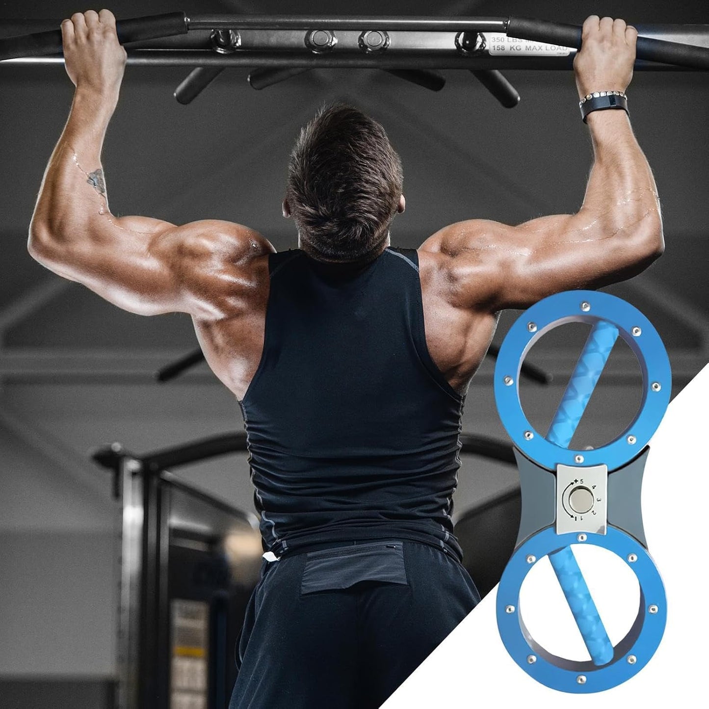 Mimoqk Burn Machine | Forearm Trainer Burn Machine | Adjustable Arm Workout Equipment (8-18lb) | Rotator Forearm Trainer for Effective Shoulder Strength Training at Home, Weight Arm Fitness Gear