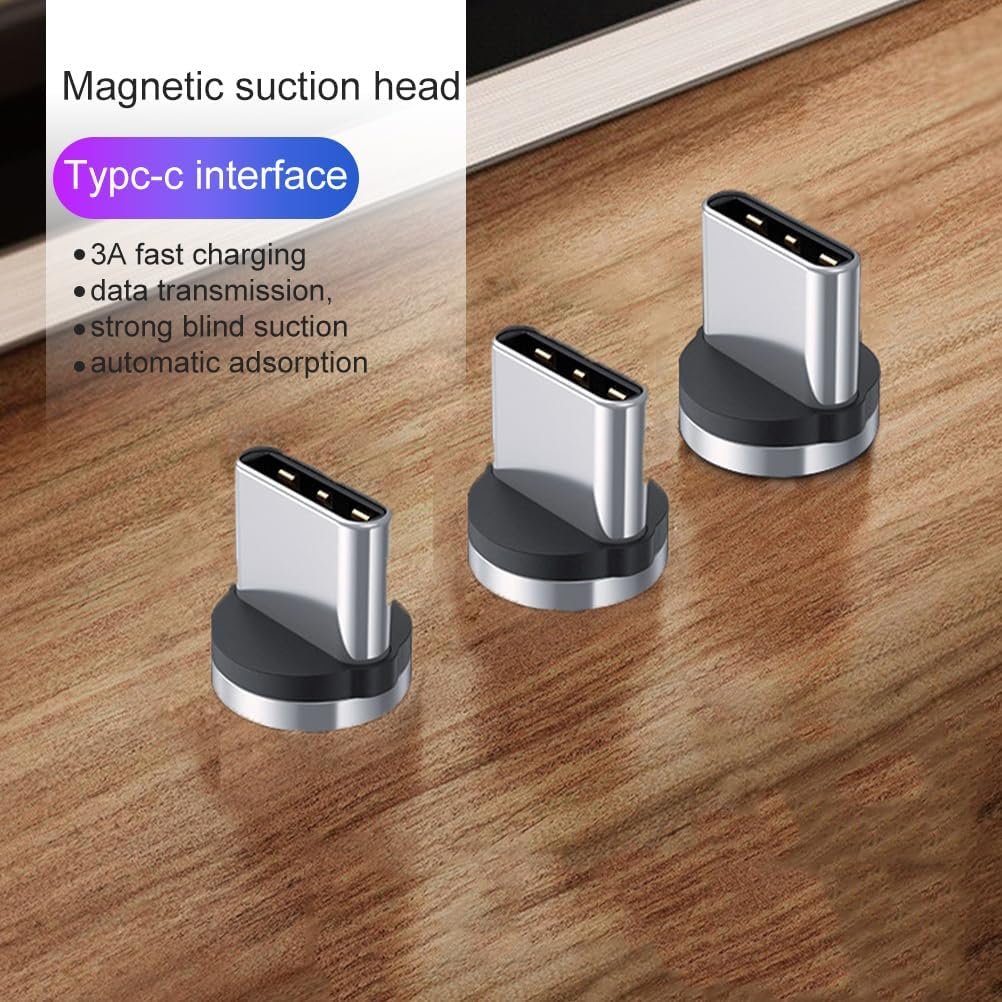 15pcs USB C Magnetic Adapter Type C Connector Tips Head Magnetic Phones Cable Adapter for Type C Devices