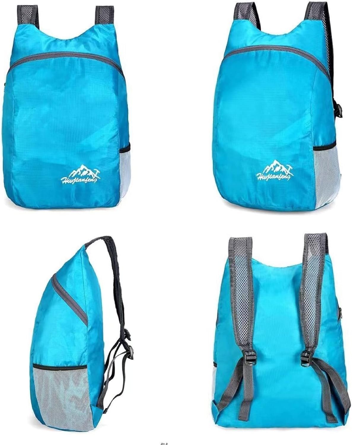 Lubrati Camping Backpack, Waterproof Backpack Lightweight Portable Foldable Backpack Folding Bag Ultralight Outdoor Pack for Women Men Travel Hiking