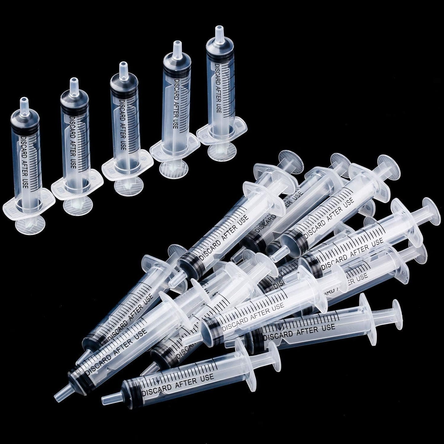 OLCANA 20 Pieces Syringes 5ml Seringues 5cc Plastic Measuring Syringe for Liquid Lab Baby Watering Feeding Pet Scientific Glue ApplicatorF