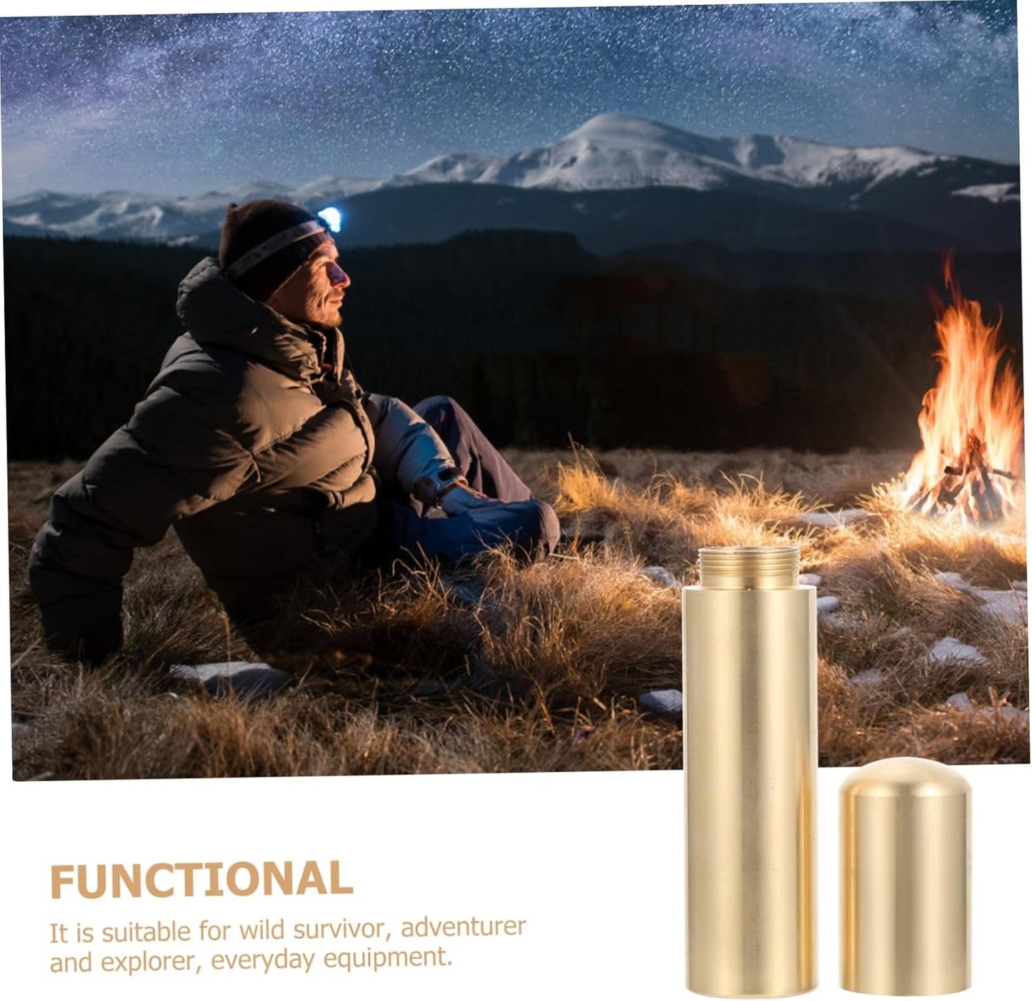 Happyyami 3pcs Emergency Matches Box Camping Match Jar Waterproof Storage Case Compact Metal Container for