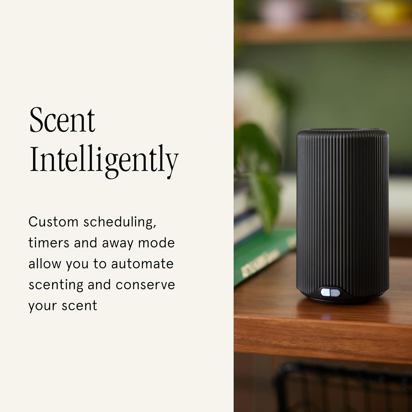 Pura Plus - Smart Fragrance Diffuser for Large Spaces - Automatic Fragrance Vial Detection - Wi-Fi Smart Diffuser for Luxury Home Scenting - Black