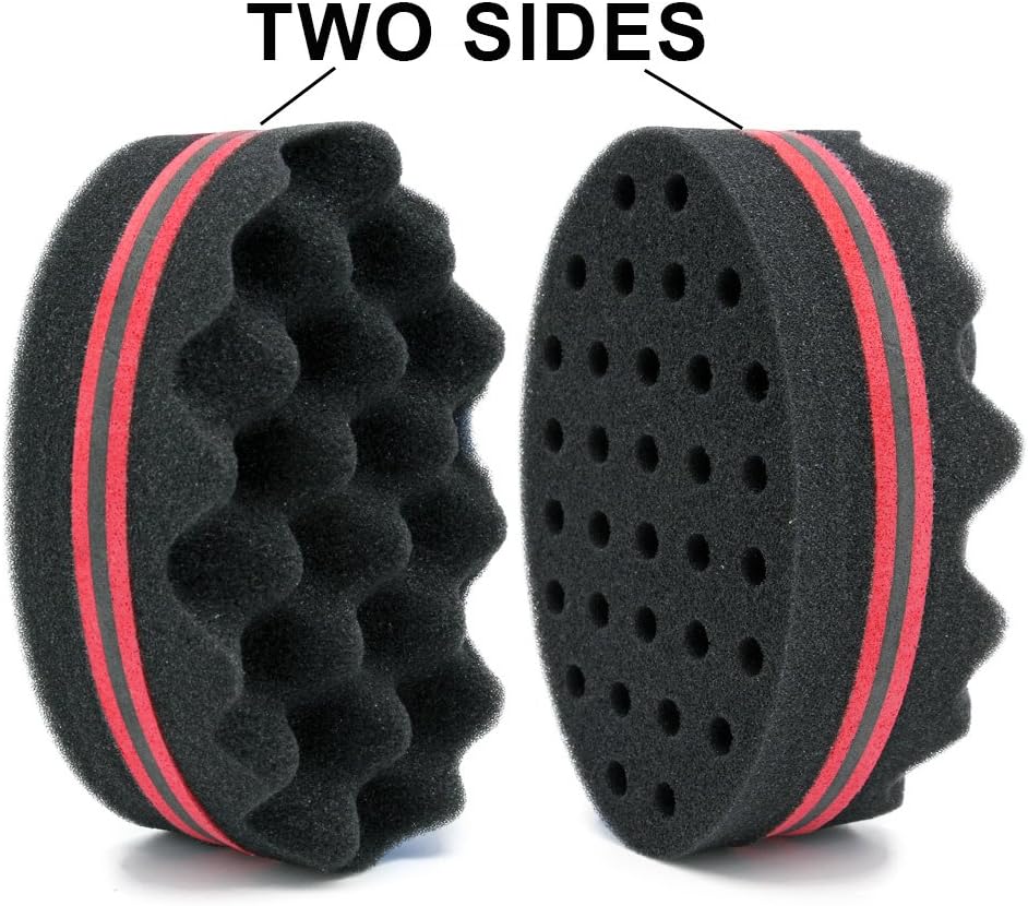 4 Pcs Varied Small Hair Twist Sponge Brush For Dreads Locking Twist Afro Curl Coil Wave Hair Care Tool (Blend)