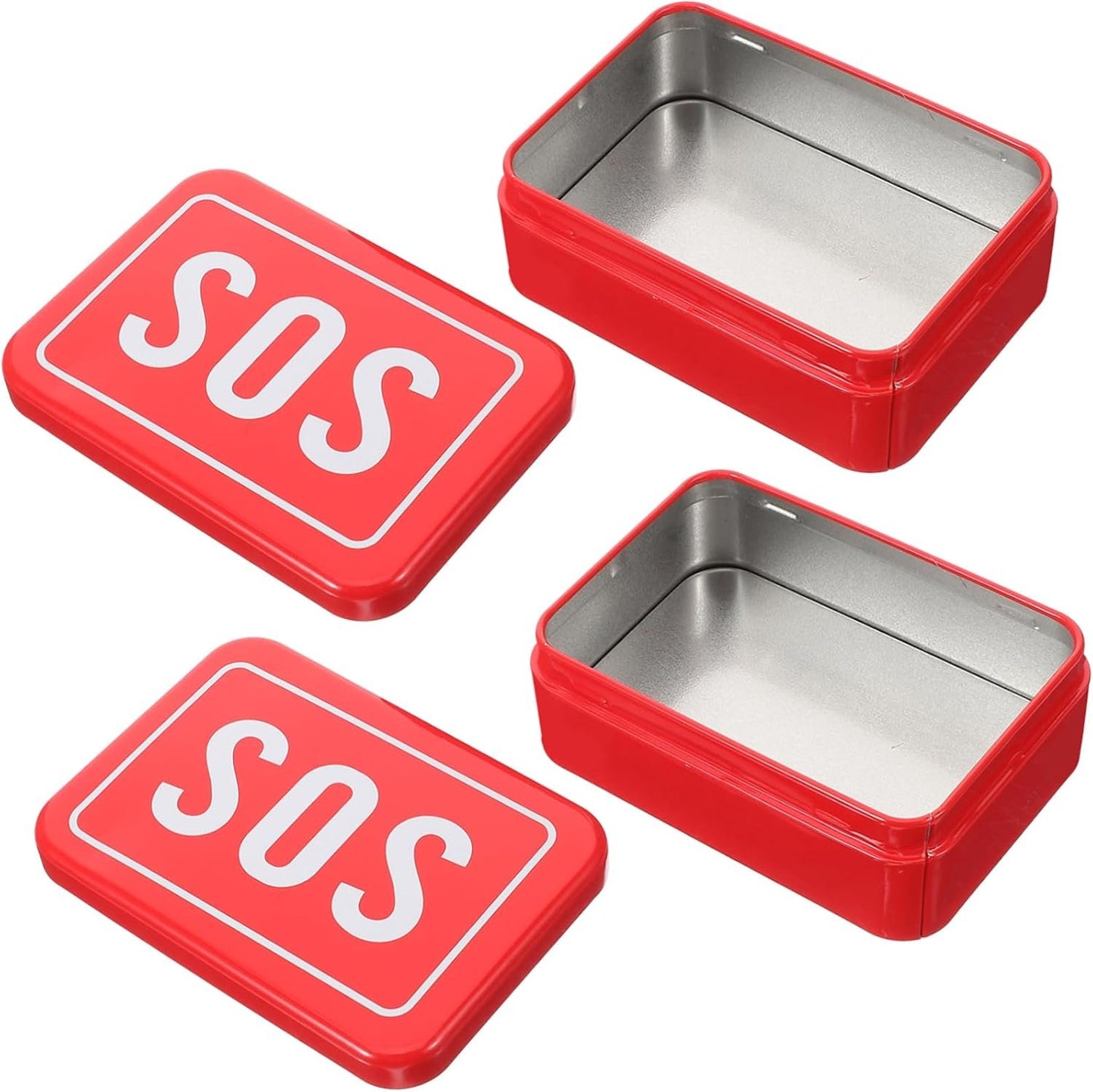 BESPORTBLE Wilderness Storage Survival Kits Camping Accessories Survival Gear Iron Red
