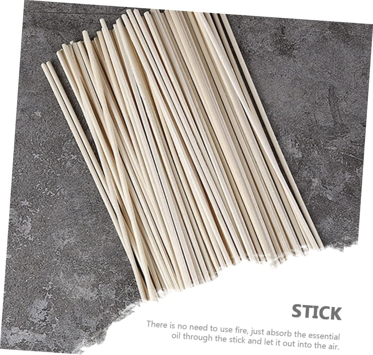 Wakauto 1set Replaceable Diffuser Sticks for Office Aromatherapy Convenient Aroma Rods for Essential Oils Non Diffuser Accessories Control Fragrance Intensity 100pcs