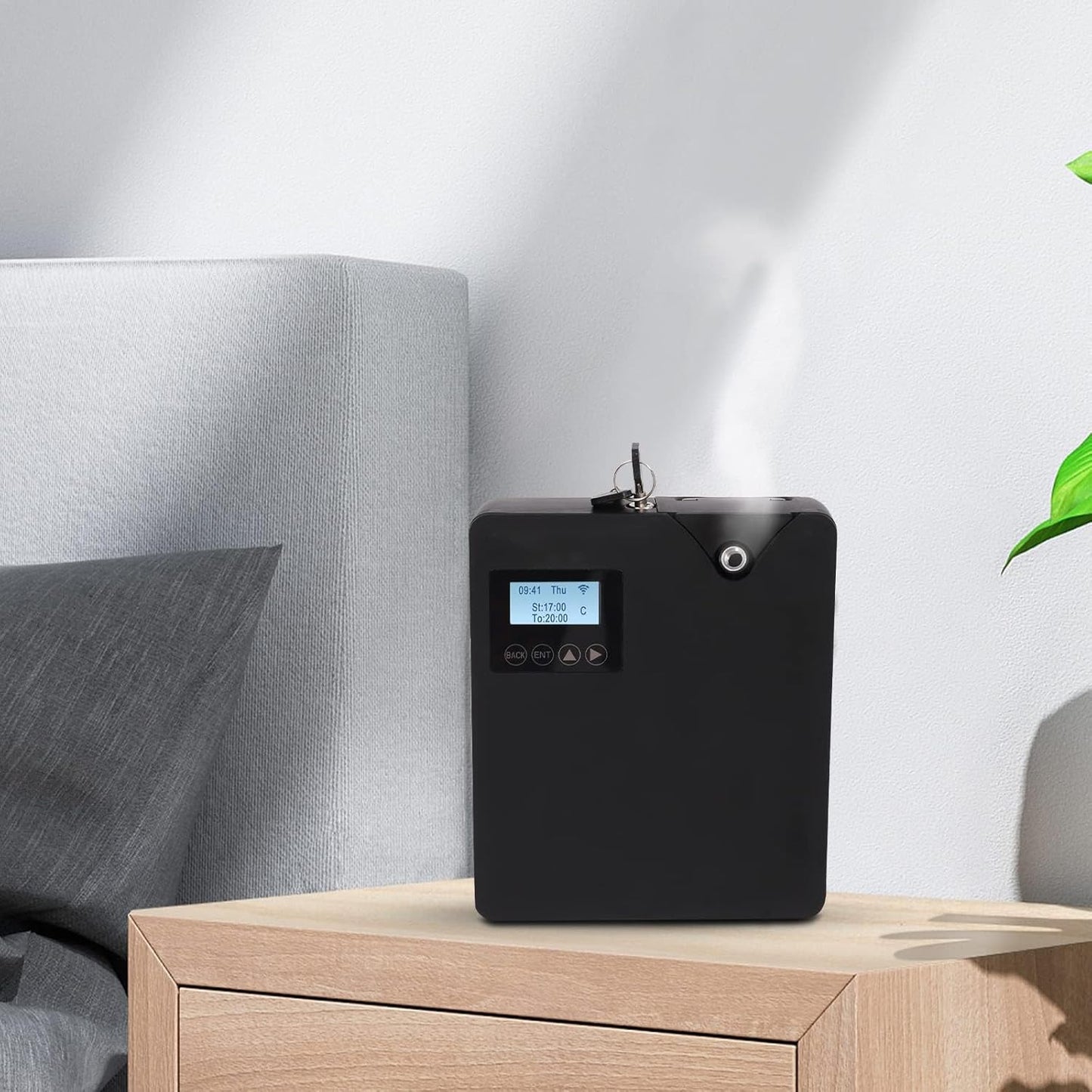 Smart Scented Air Machine, 300ml Essential Oil Diffuser with Professional Atomization Technology – Ideal for Large Rooms, Offices, Spas & Businesses (Black)