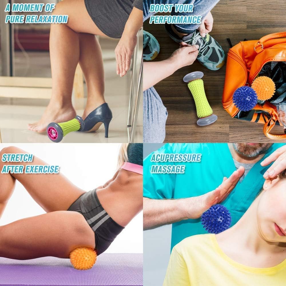 Xrten Foot Roller Massage Ball/Plantar Fasciitis Foot Recovery for Relief Plantar Fasciitis and Reflexology Massager