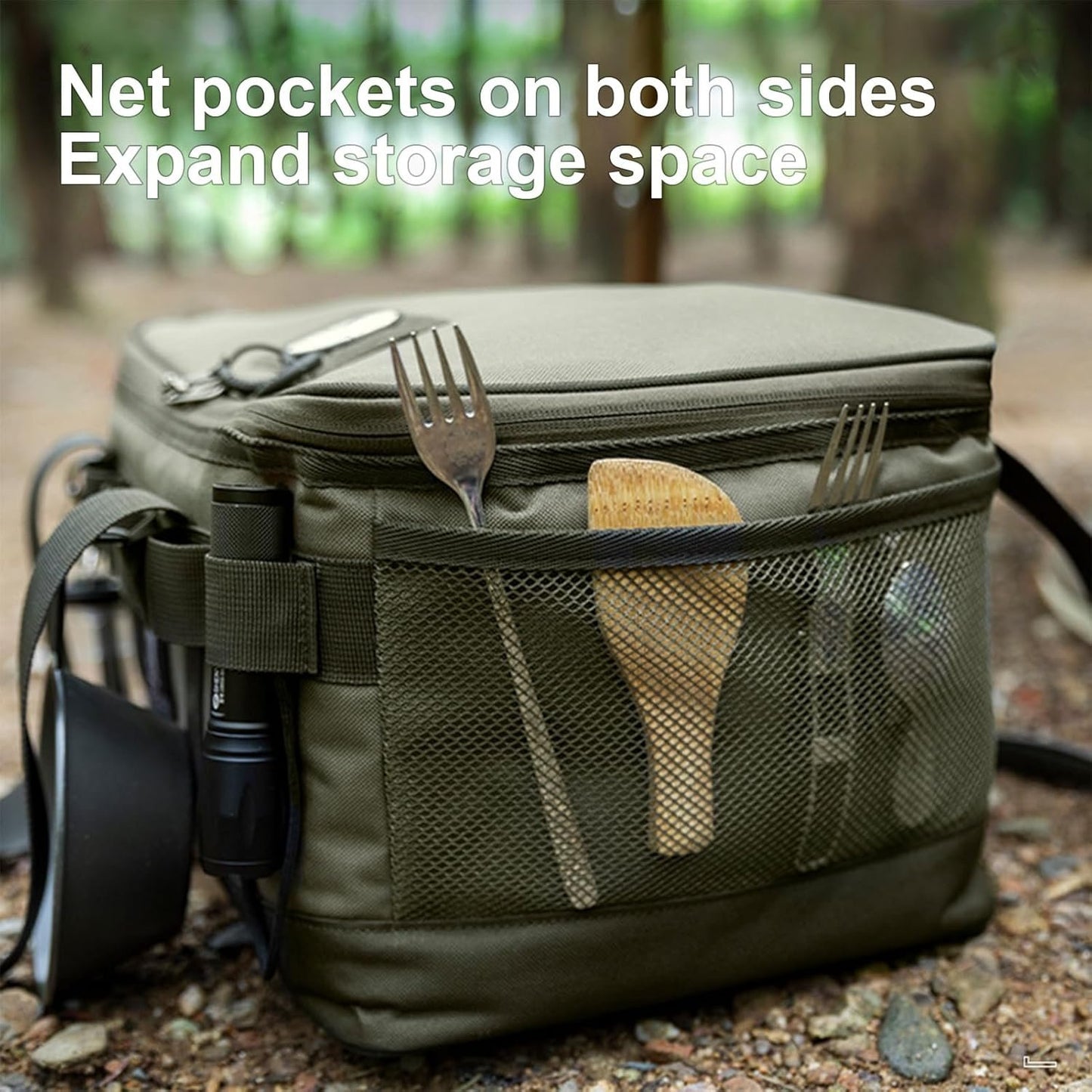 Camping Organizer Bag | 20L Utility Tote Bag with Handle | Camping Tote for Storage, Camping and Travel, Trunk Bag for Moving, College Dorm, Outdoor Bag Lvtfco