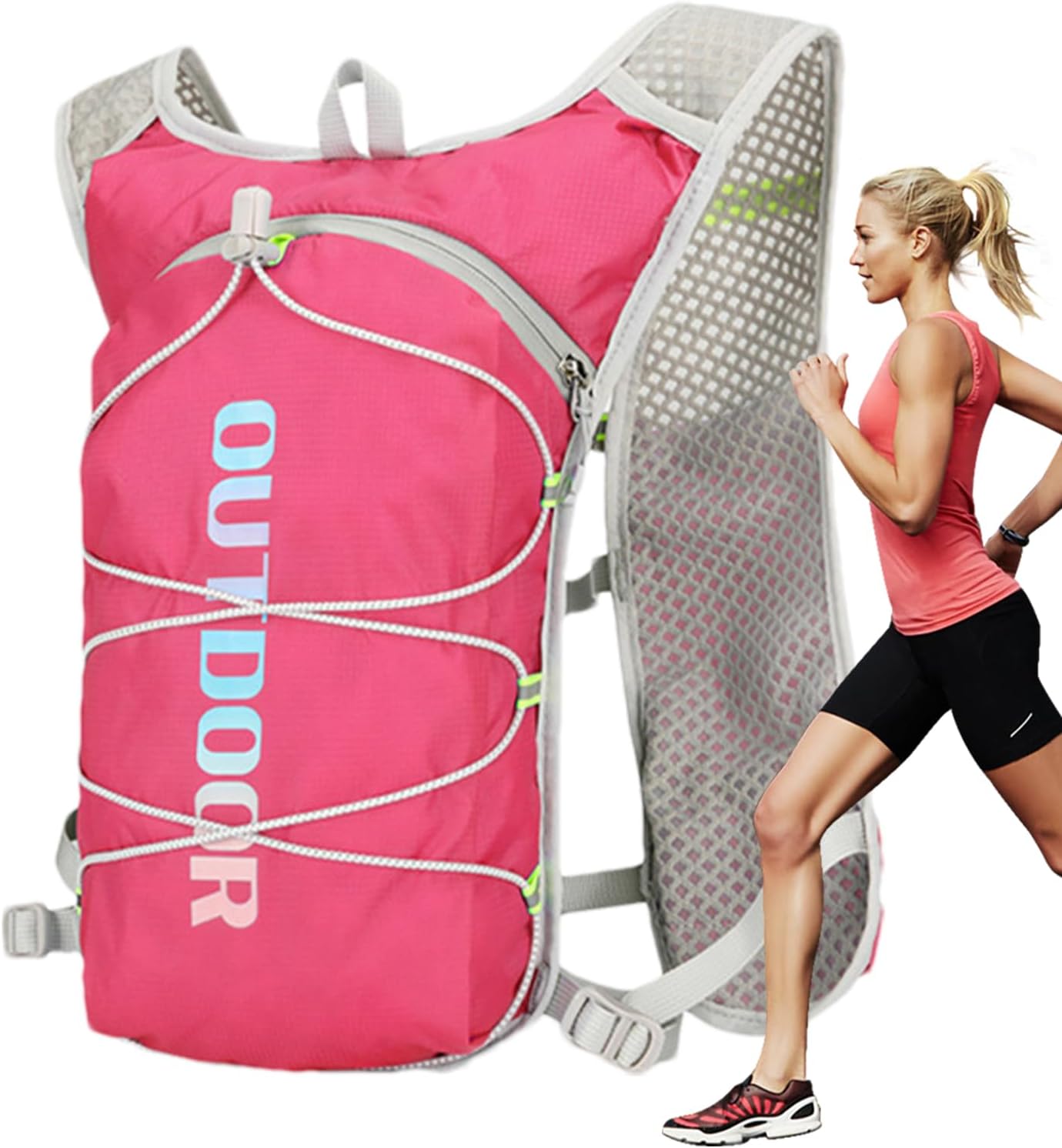 Hydration Pack for Running, Hiking Water Vest, Lightweight Multifunctional Hydration, Sturdy Travel Workout Accessory, Cycling and Camping Fitness Gear Outdoor Enthusiasts