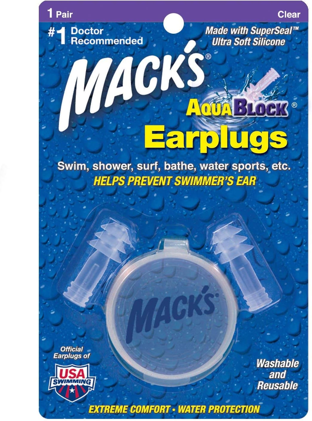 MACK'S AquaBlock Ear Plugs