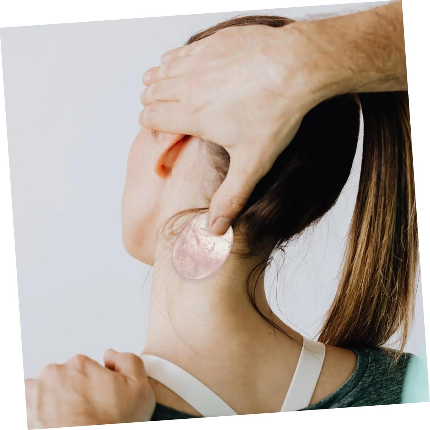SHERCHPRY 2 Pezzi Pietra del massaggio facciale scolpire il viso massaggiatore viso facciale palma Raschiatura strumento Gua sha Massager massaggiatore per il corpo roccia della tigre