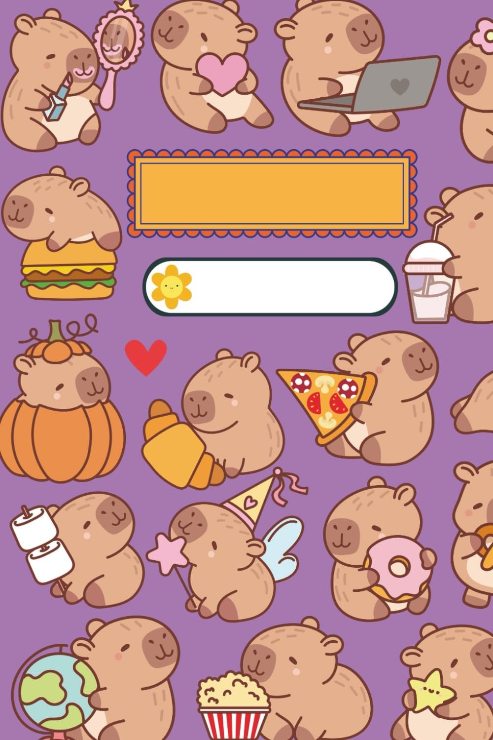 Magenta Capybara Notebook – Cute Aesthetic Journal for Writing and Creative Expression: Trendy Stationery for Doodling Sketching Bullet Planning and Organization with Soft Matte Cover and Lined Pages