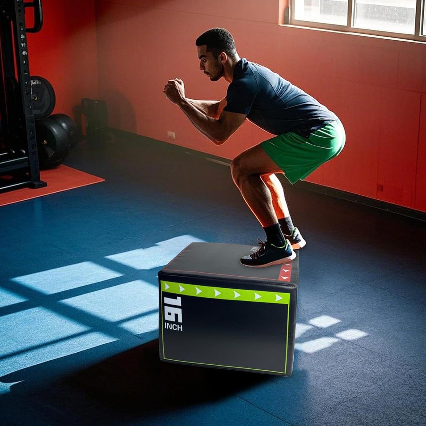 Jumping Box Training, Jumping Training Tool, 15.75 x 11.81 in Shockproof Non Slip Step Up Gear, Jump Equipment, Ideal for Home and Gym Workouts to Strength Agility