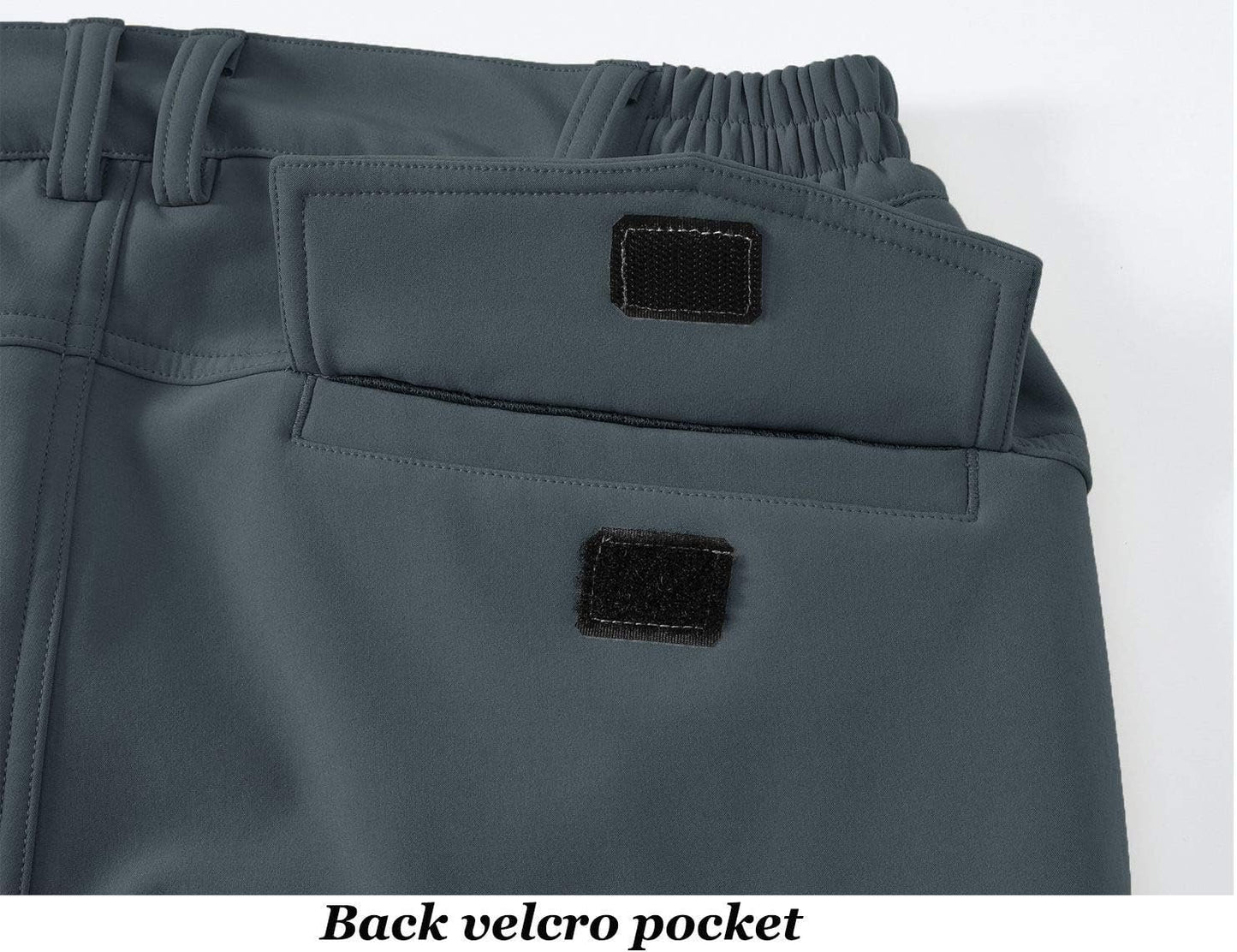 Rdruko Women's Waterproof Softshell Fleece Lined Ski Snow Insulated Pants with Pockets