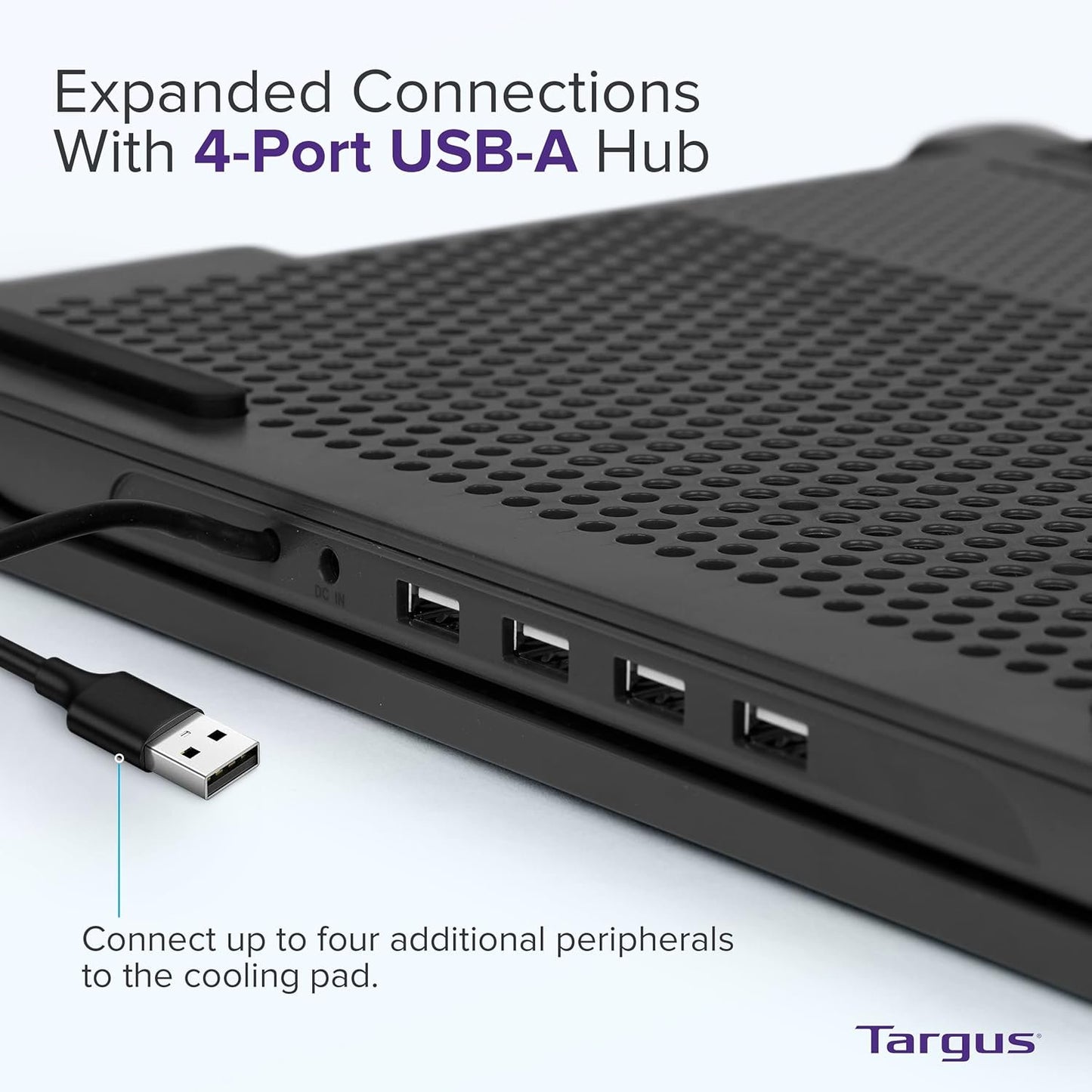 Targus Chill Mat with 4-Port Hub, 17 Inch Size