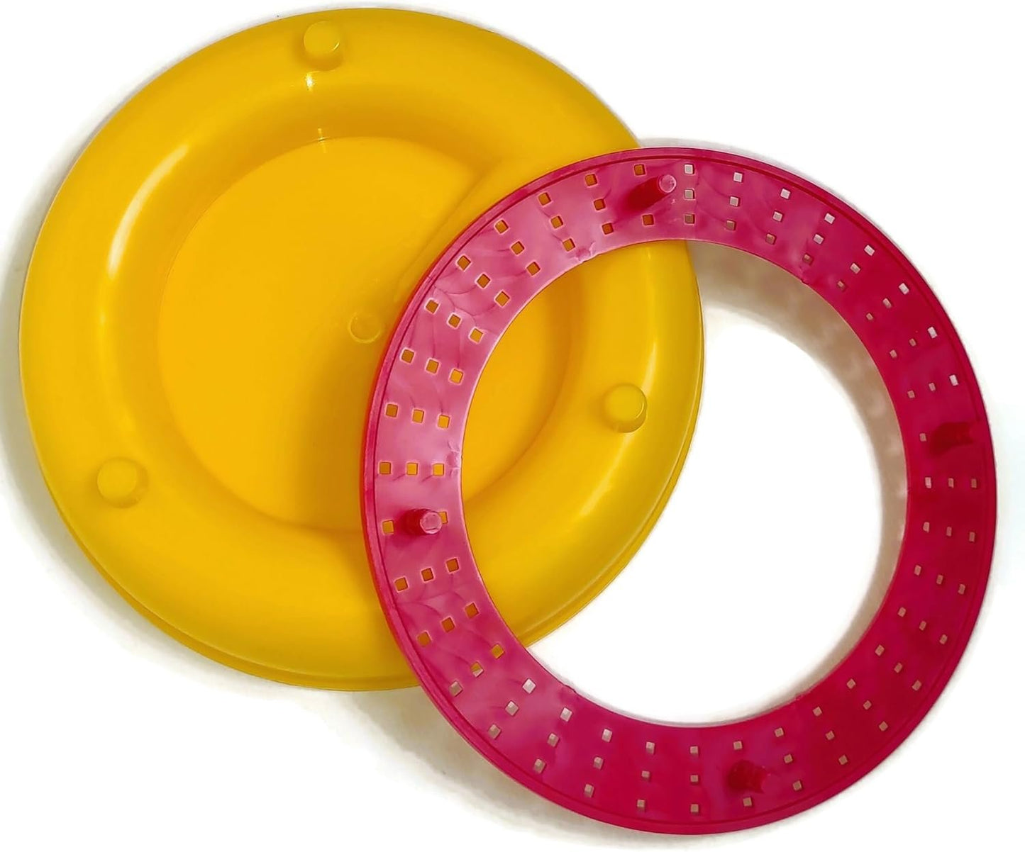 ZAVHOZ Bees Feeding Bowl Bee Feeder Hive Water Drinker Sugar Syrup Drinking Dispenser Tool Plastic Mesh Dish Beehive Watering Station Apiary Accessory Beekeeping Honey Production (Yellow)