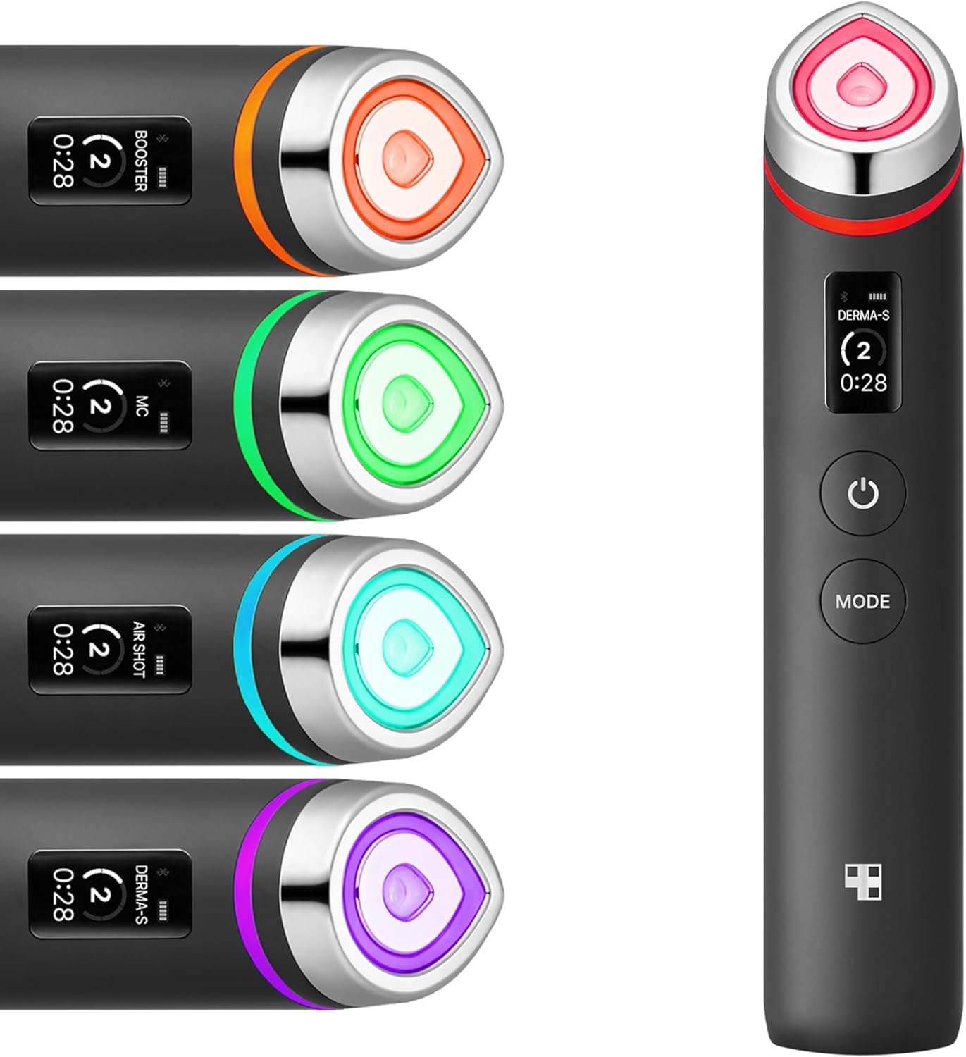 Medicube Age-R Booster Pro - 6 in 1 Total Care LED Therapy Device for Elasticity, Face Contour and Leek Care with 4 Modes - Professional Skincare at Home