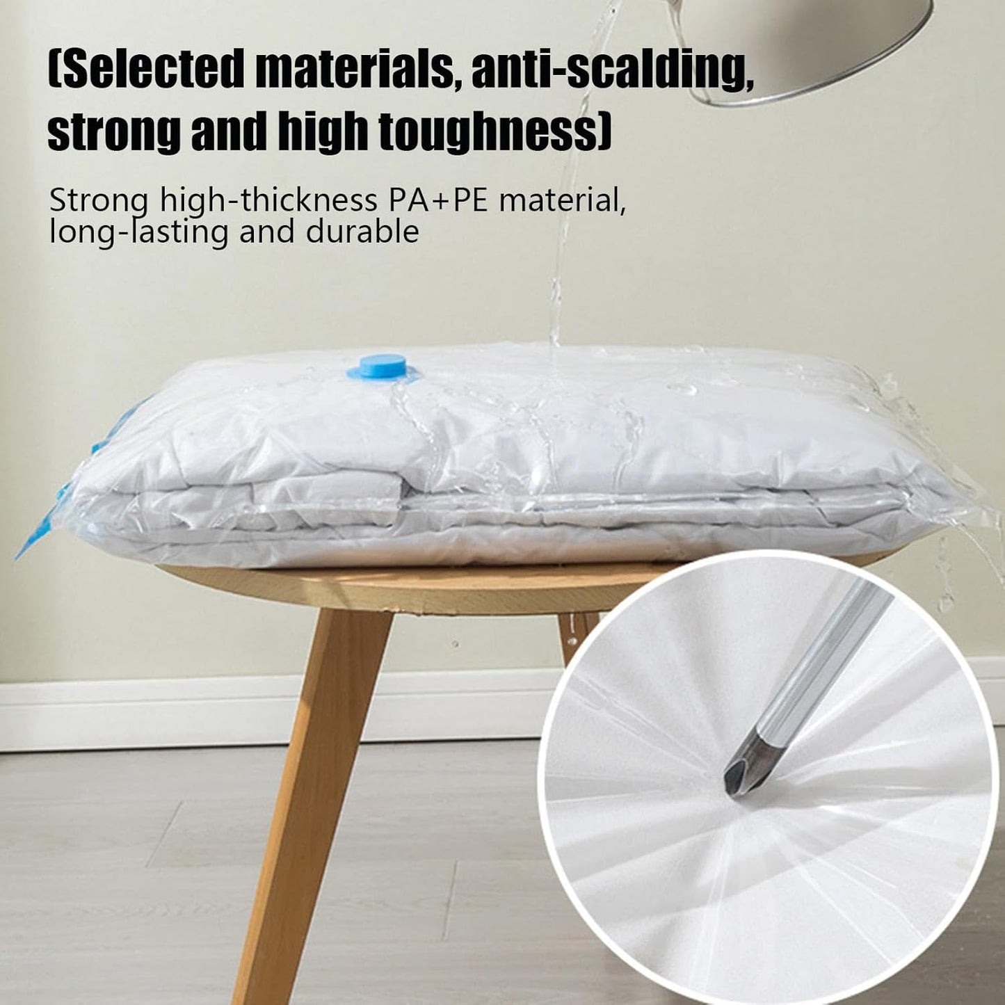 8-Pack Vacuum Storage Bags | Space-Saving Compression Bags For Clothes, Blankets, Comforters, Travel & Home Organization | Waterproof, Airtight Sealed Packing Bags For Suitcases & Storage Bins