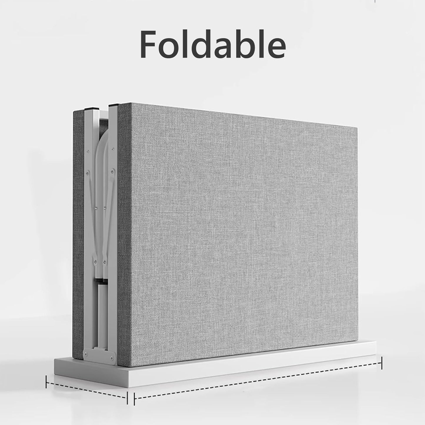 Folding Single Bed with Mattress, Sturdy Load Capacity Thickened Feet to Save Space, Multiple Size Guest Bed, for Home (150 x 200 cm)