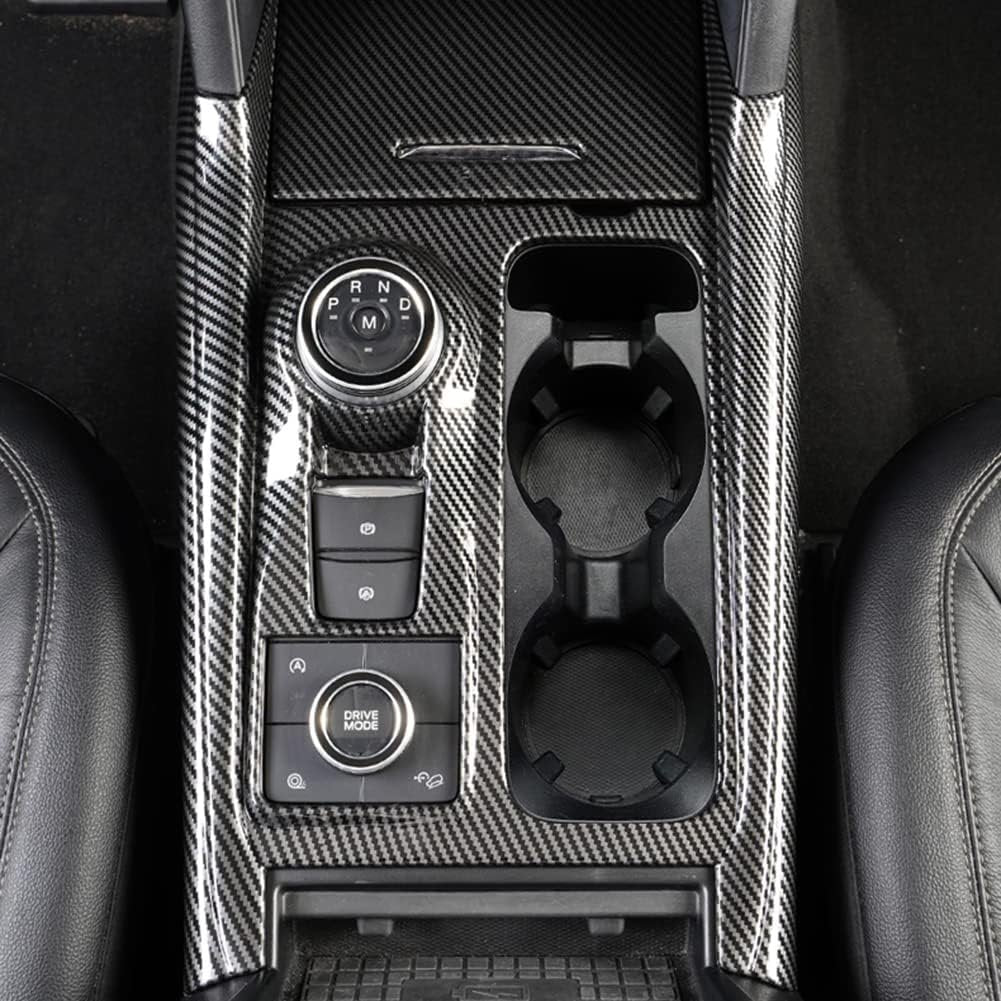 AOKIO Center Console Gear Shift Panel Cover Trim for Ford Explorer Interior Accessories 2020 2021 2022 2023 2024 (Carbon Fiber Style)