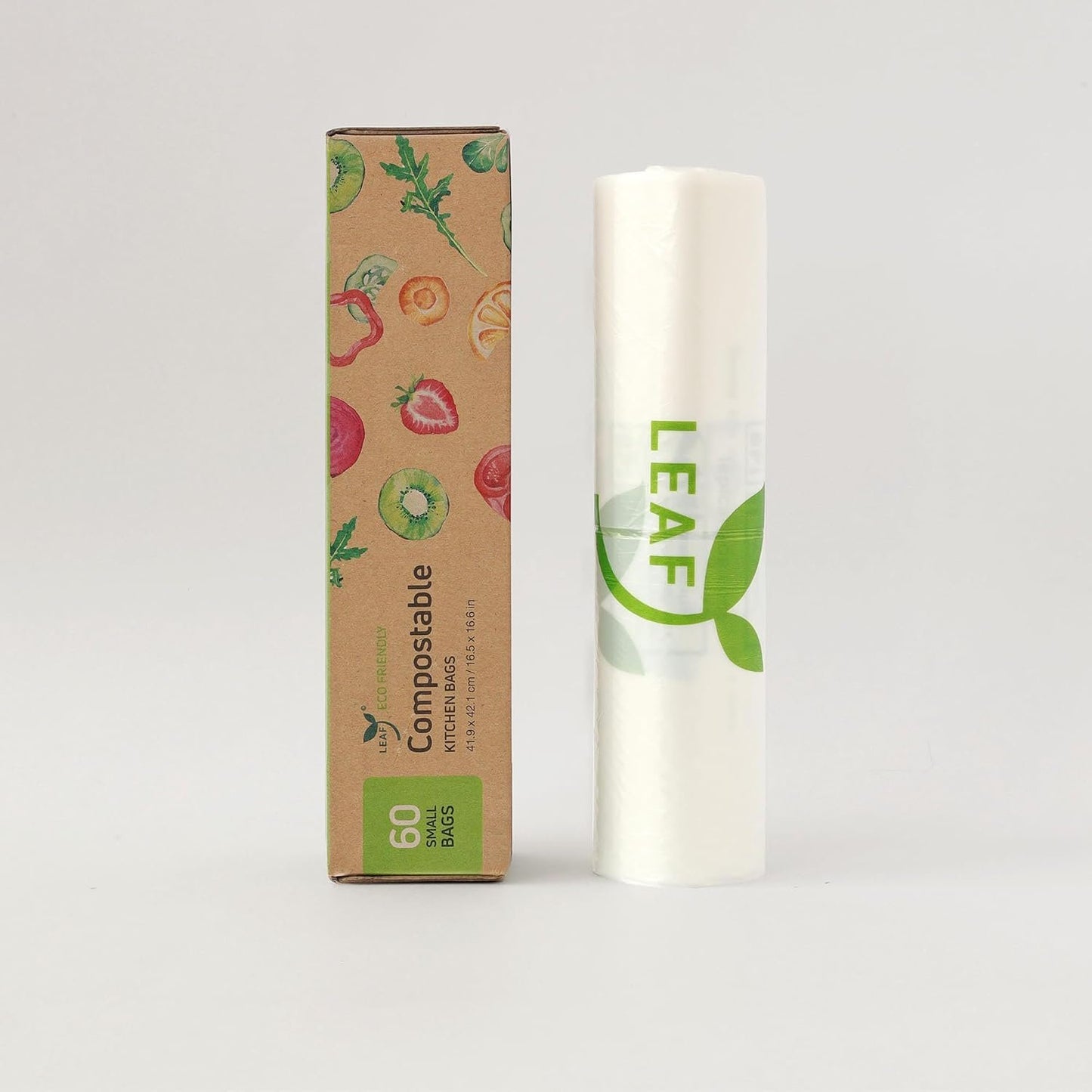 LEAF Compostable Kitchen Bin Liner (Small 60 Count)